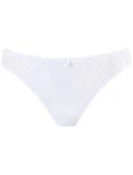 Dámske luxusné tangá V-10218 white - Axami