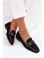 Dámske mokasíny H8-515 black - Sweet shoes Dámske mokasíny H8-515 black - Sweet shoes