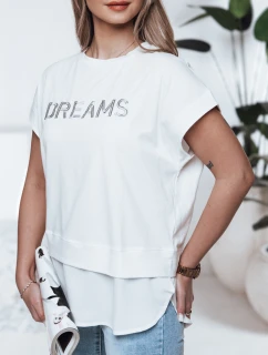 Dámske tričko DREAMY ecru FashionStreet RY2521