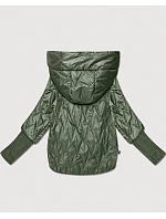 Dámska tenká bunda s pletenými manžetami Goodlookin v khaki farbe (B8575/B6099-11) Dámska tenká bunda s pletenými manžetami Goodlookin v khaki farbe (B8575/B6099-11)