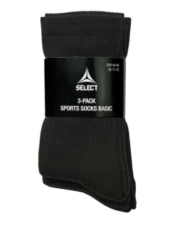 Futbalové tréningové ponožky SELECT black short 3-pack