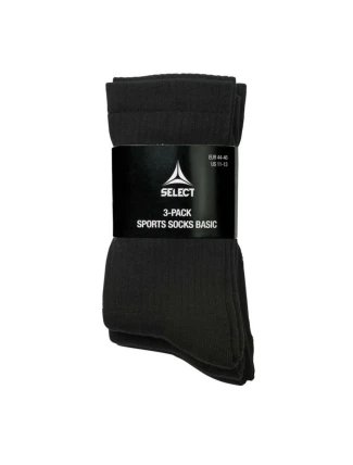 Futbalové tréningové ponožky SELECT black short 3-pack