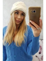 Fleecová čiapka Roma Bis K235 ecru