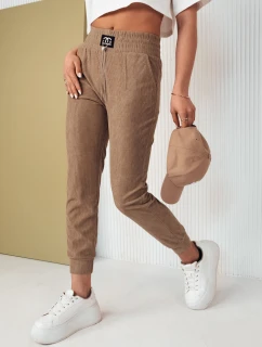 Dámske tepláky DERCY camel FashionStreet UY2045