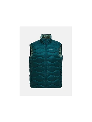 Pánska péřová vesta PEAK PERFORMANCE M Helium Down Vest, zelená farba Pánska péřová vesta PEAK PERFORMANCE M Helium Down Vest, zelená farba