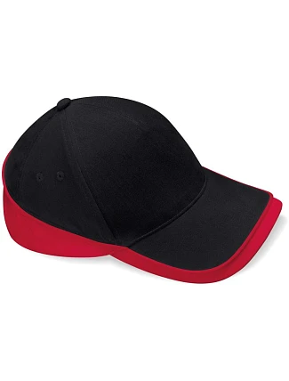 Beechfield B 171 5 panelová týmová závodní kšiltovka 53.0171 black/classic red Beechfield B 171 5 panelová týmová závodní kšiltovka 53.0171 black/classic red