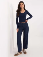 Nohavice D80038BB62630D311 navy blue