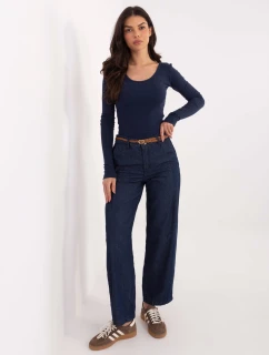 Nohavice D80038BB62630D311 navy blue