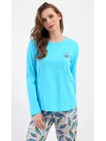 Dámske dlhé pyžamo Leaves