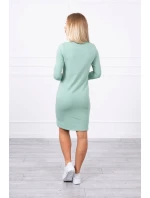 Klasické tmavo mätové šaty