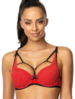 Dámska Push-up podprsenka 3636/11 Loren červeno-čierna - MAT