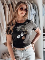 Dámske tričko LUMIFIT s pudlom čierne FashionStreet RY2736