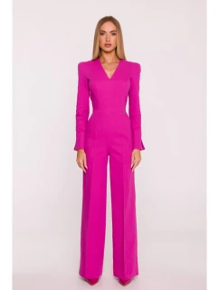 M883 Džínsový overal - ružový