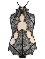 Dámske sexy body V-9490 Čierno-béžová - Axami