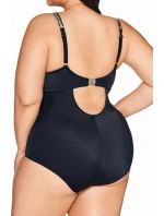 Dámske jednodielne plavky 63 black plus - AVA
