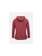 Dámska mikina PEAK PERFORMANCE W Freelight Polartec Alpha Hood, červená farba Dámska mikina PEAK PERFORMANCE W Freelight Polartec Alpha Hood, červená farba