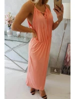 Boho šaty 8893 lososové - Kesi Boho šaty 8893 lososové - Kesi