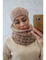 Dámsky fleecový set 4 Seasons K263 camel+white