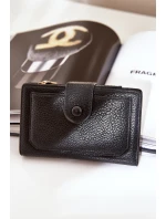 Damski Portfel Z Eko Skóry Czarne Isamille