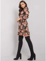 Šaty DHJ SK 12220 2.14P čierna a ružová