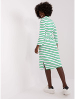 LK SK 509299 šaty.74 biela a zelená
