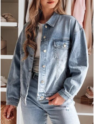Dámska prechodná oversize katana bunda NOVAJIN modrá FashionStreet TY4837 Dámska prechodná oversize katana bunda NOVAJIN modrá FashionStreet TY4837