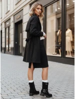 Dámske semišové čižmy s prackou čierne FashionStreet ZY1255 Dámske semišové čižmy s prackou čierne FashionStreet ZY1255