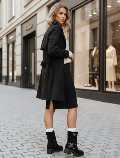 Dámske semišové čižmy s prackou čierne FashionStreet ZY1255