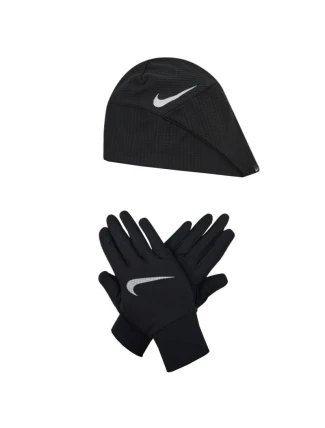 Súprava bežeckej čiapky a rukavíc Nike Wmns Essential N1000595-082