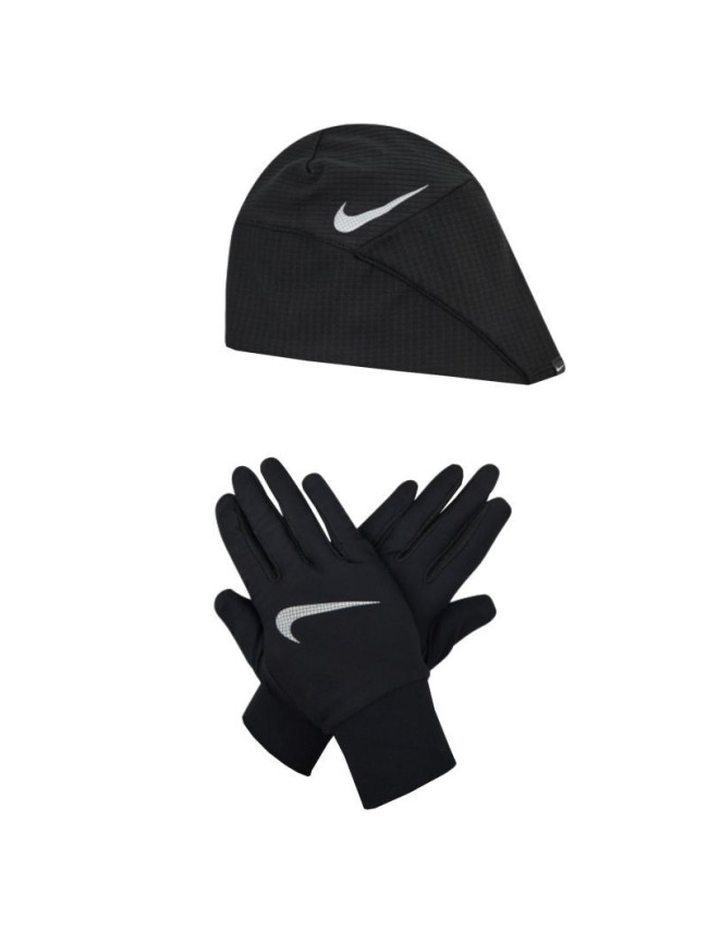 Súprava bežeckej čiapky a rukavíc Nike Wmns Essential N1000595-082