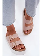Dámske sandále na platforme Wrangler 20261072.70H Dirty Pink