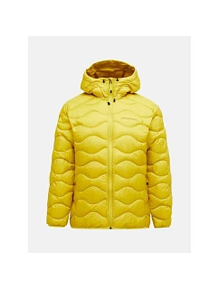 Pánska péřová bunda PEAK PERFORMANCE M Helium Down Hood Jacket, žltá