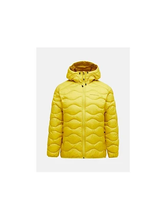 Pánska péřová bunda PEAK PERFORMANCE M Helium Down Hood Jacket, žltá Pánska péřová bunda PEAK PERFORMANCE M Helium Down Hood Jacket, žltá
