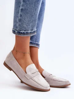 Dámske mokasíny 1AY / 5042 Light grey - Super mode