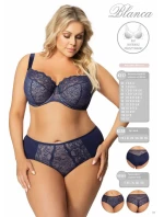 Polovyztužená dámska podprsenka K357 BLANCA tm. modrá - Gorsenia Polovyztužená dámska podprsenka K357 BLANCA tm. modrá - Gorsenia