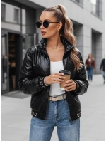 Dámska prešívaná bunda bomber black FashionStreet TY5292