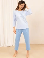 Regina 706 3/4 2XL-4XL Z25/26 dámske pyžamo Regina 706 3/4 2XL-4XL Z25/26 dámske pyžamo