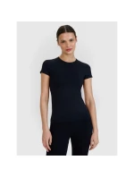 Dámske rýchloschnúce tričko na jogu a pilates 4F 4FWSS25TFTSF1270-20S