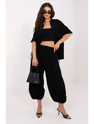 Šnúrové nohavice model 226229 Taliansko Moda