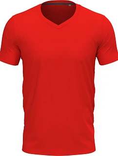 Stedman Stretch-T V-neck Pánske tričko s výstrihom do V 05.9610 šarlátovo červené