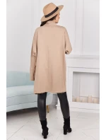 Kapska s vreckami svetlo béžová