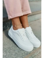 Niskie Sneakersy Z Eko Skóry Big Star RR274303 Białe