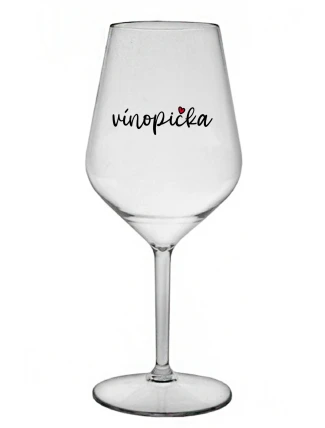 VÍNOPIČKA - priehľadný nerozbitný pohár na víno 470 ml