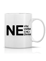 NO - klasický biely keramický hrnček 300 ml NO - klasický biely keramický hrnček 300 ml