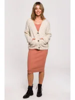 Dámsky Cardigan BK074 Beige - BeWear