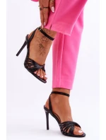 Sandále na podpätku model 181072 Step in style Sandále na podpätku model 181072 Step in style