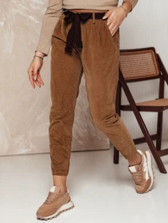 Dámske manšestrové nohavice DANORIA v jednej veľkosti s ťavím opaskom FashionStreet UY2289