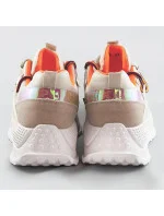 Béžové dámske sneakersy s dvojitými šnúrkami (7001) Béžové dámske sneakersy s dvojitými šnúrkami (7001)