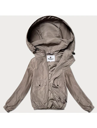 Dámska tenká bunda s krátkou podšívkou Glakate dark beige (LU98017#) Dámska tenká bunda s krátkou podšívkou Glakate dark beige (LU98017#)