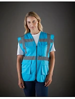 Yoko HVW 801 Hi-Vis multifunkčná vesta 79.W801 hi vis žltá/sivá
